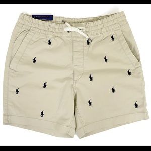 Polo Ralph Lauren NWOT Men’s Classic Fit Pony Drawstring Shorts Khaki Tan Small